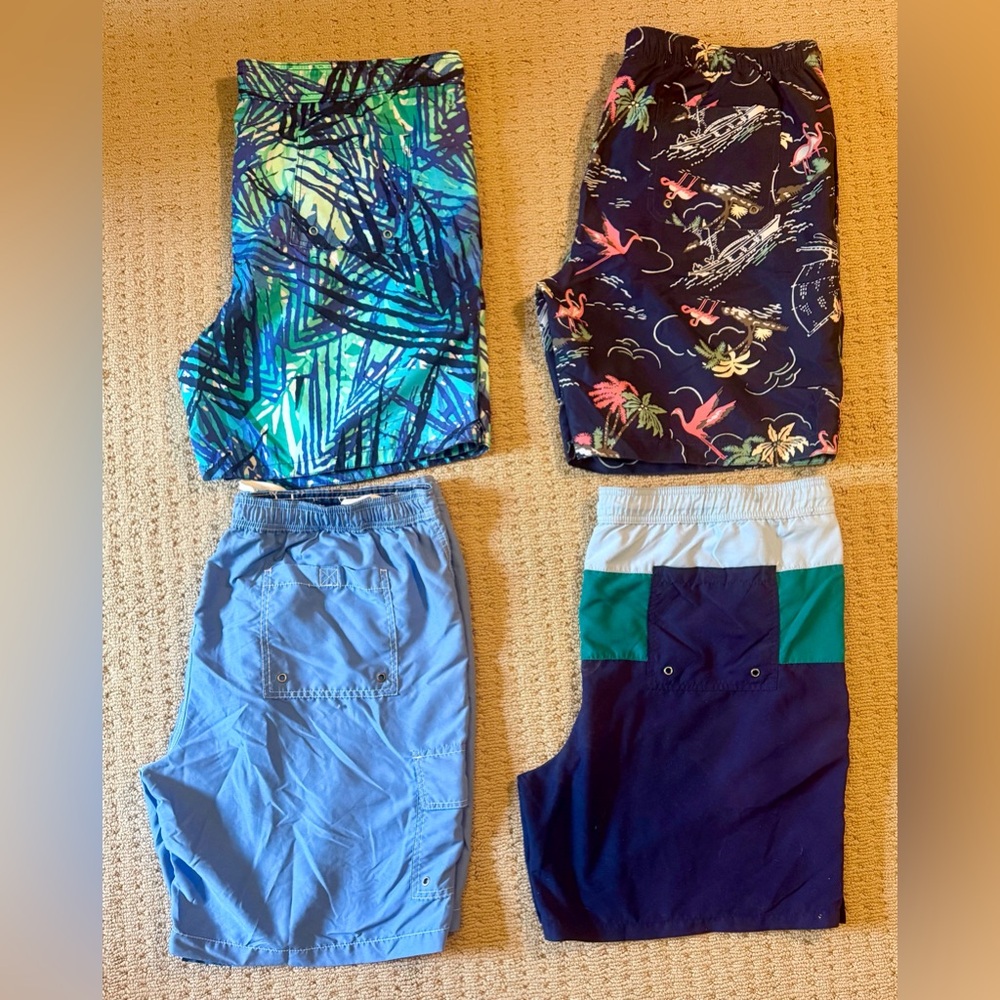 Merona 4 Men's board shorts, like new! size XL